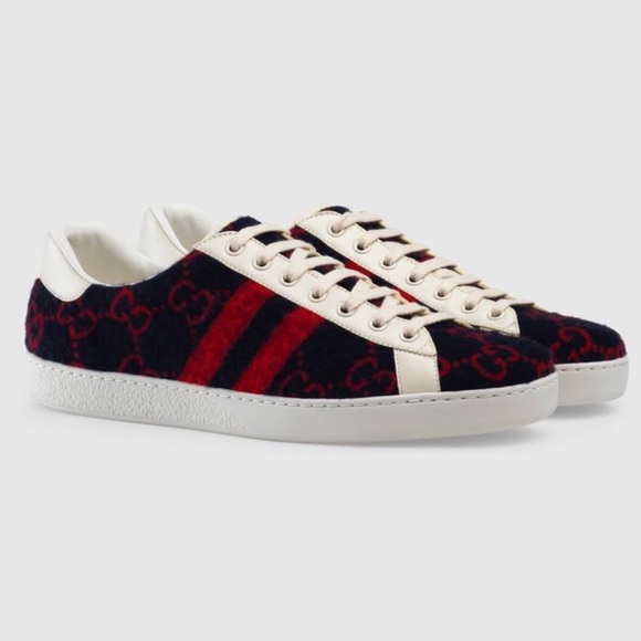 gucci ace sneakers blue